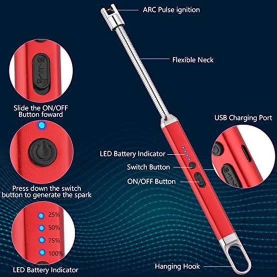 USB Rechargeable Lighter Flexible and Windproof